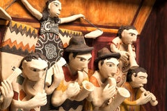 39'' La Orquesta / Ceramics Mexican Folk Art Clay Frame