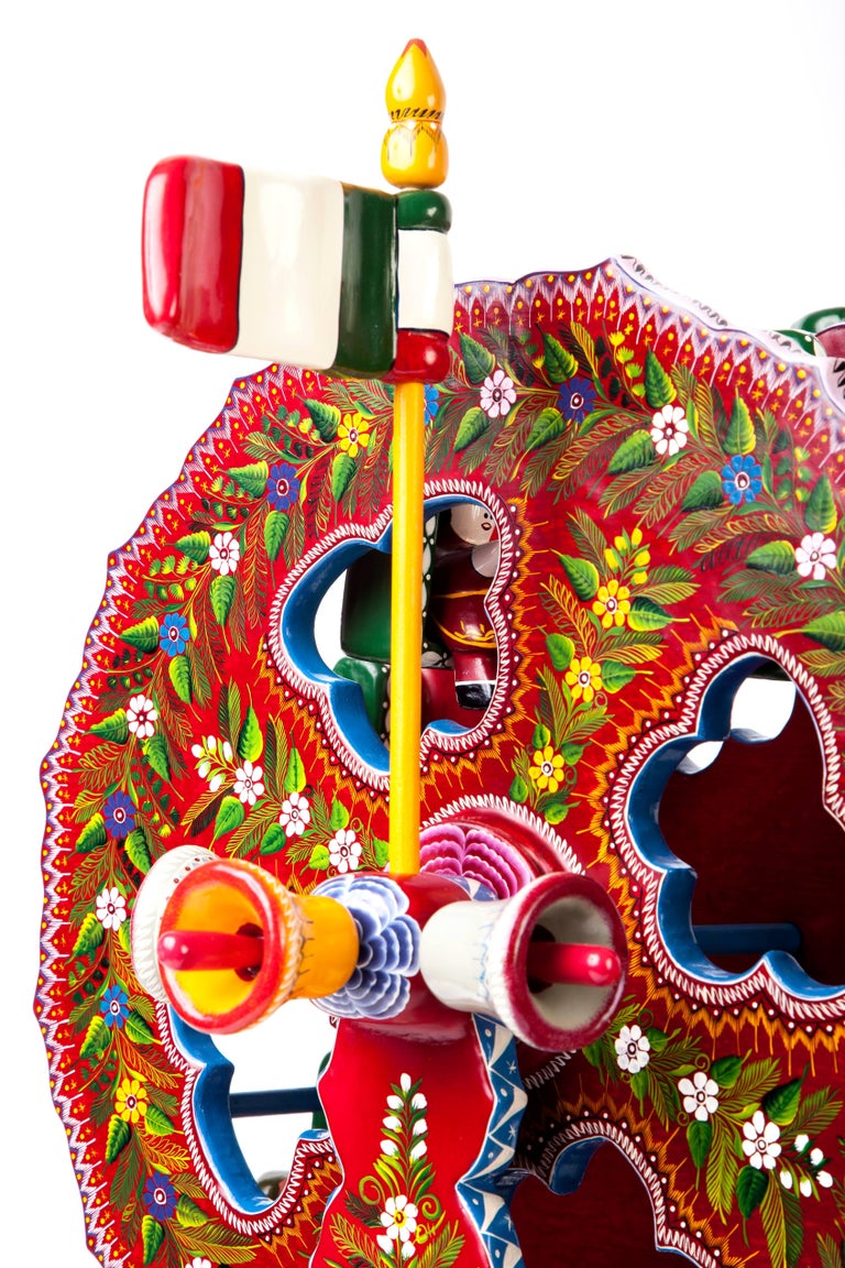 Meliton Zeferino Acevedo 24'' La Rueda de la Fortuna / Wood carving