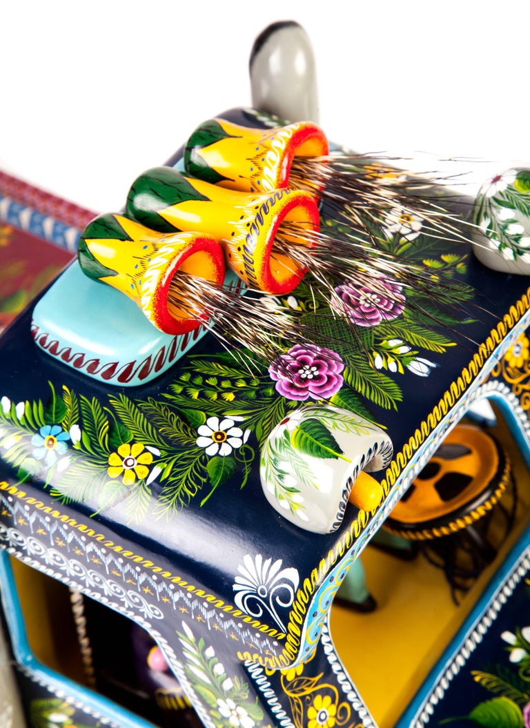 Meliton Zeferino Acevedo 24'' La Rueda de la Fortuna / Wood carving