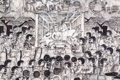Preparando festividades del nacimiento / Amate Paper Mexican Folk Art Nativity