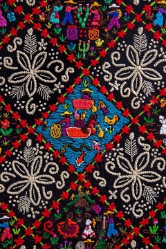 Costumbres / Textiles Mexican Folk Art Embroidery Frame