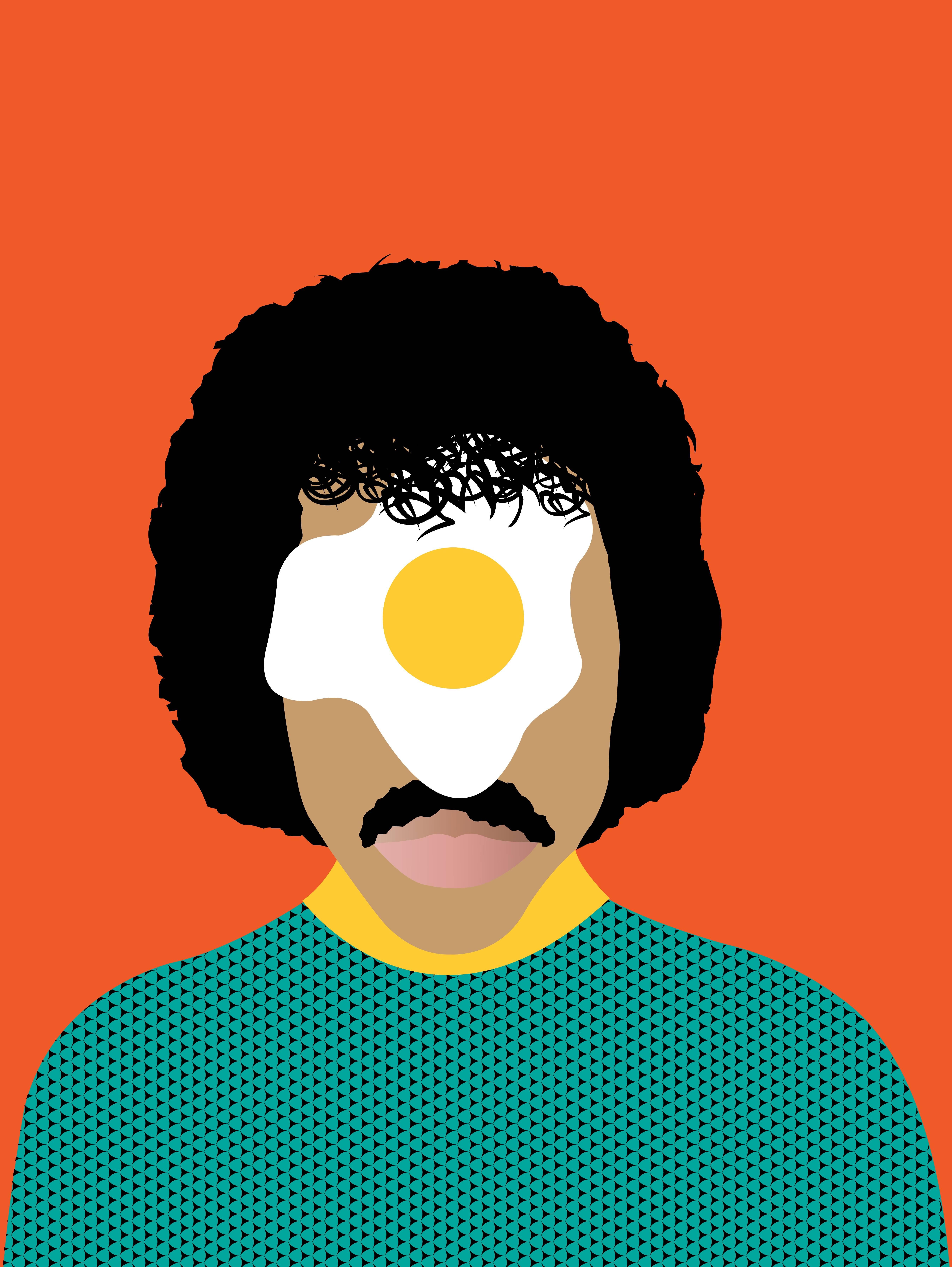 Lionel Richie: Over Easy Like Sunday Morning - Print by Avery Nejam