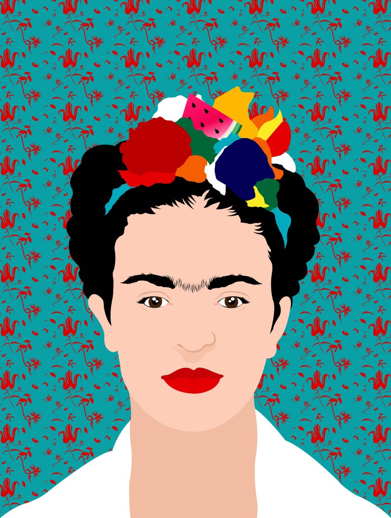 Avery Nejam Portrait Print - Viva la Vida, Frida #2