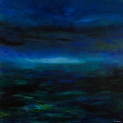 Northern Lights von Lori Dubois, Acrylgemälde des Abstrakten Expressionismus
