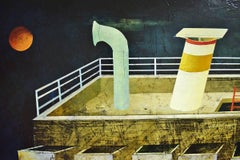 Angelo Palazzini"Cassettone del Capitano"Oil on Canvas Contemporary Art Painting