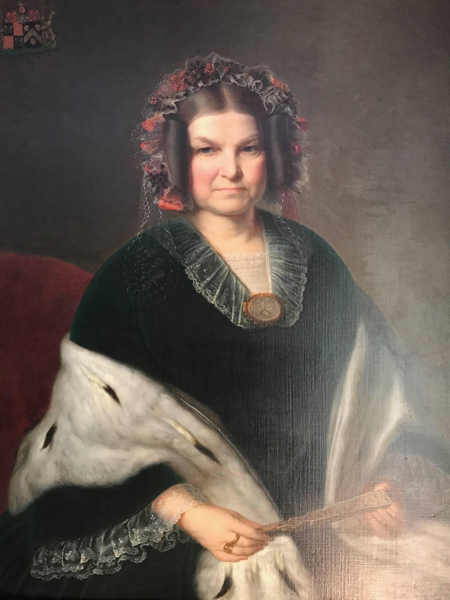 Fritz Hickmann Portrait Painting - Portrait of a Countess