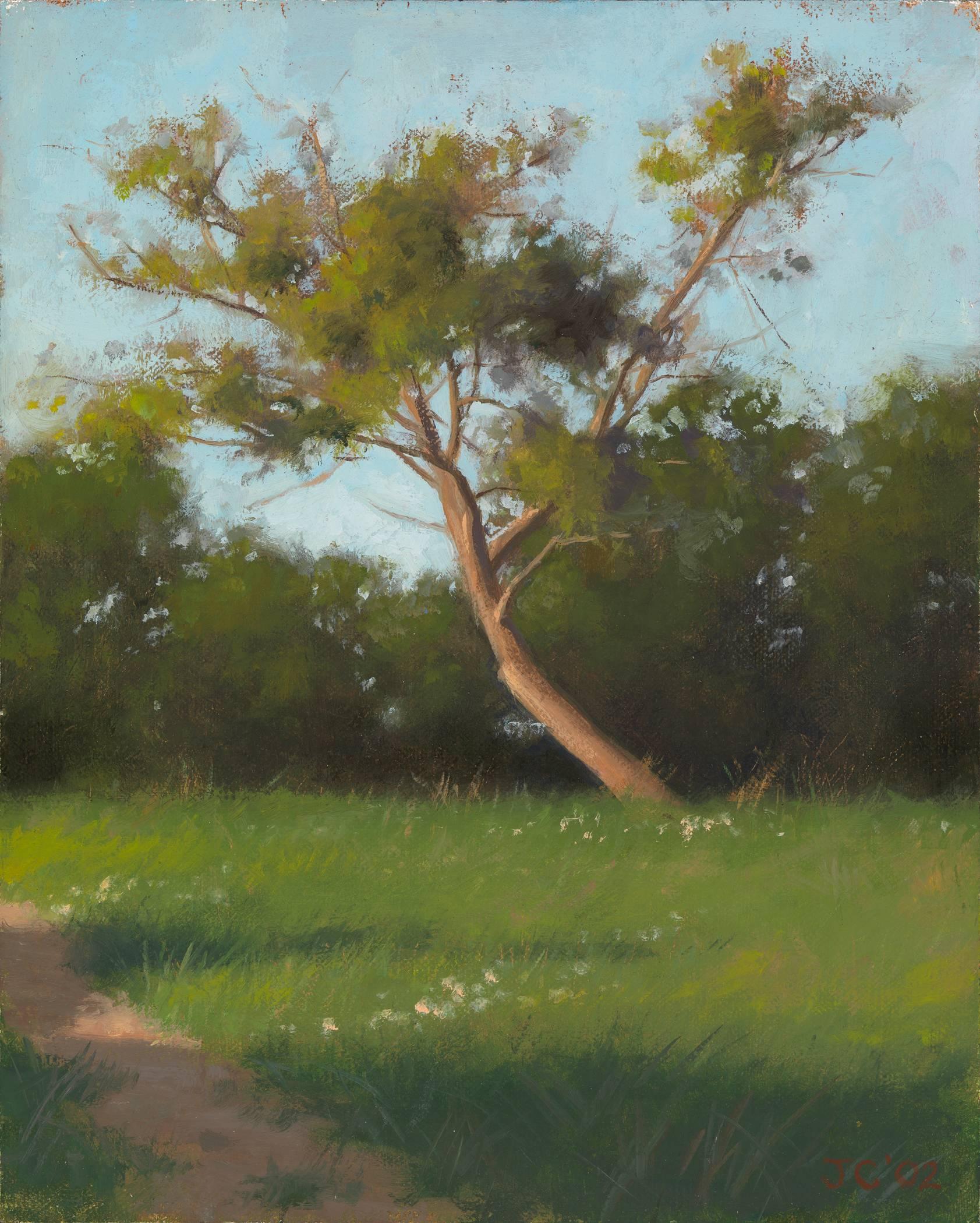 Jacob Collins Landscape Painting - Apple Tree, Normandy