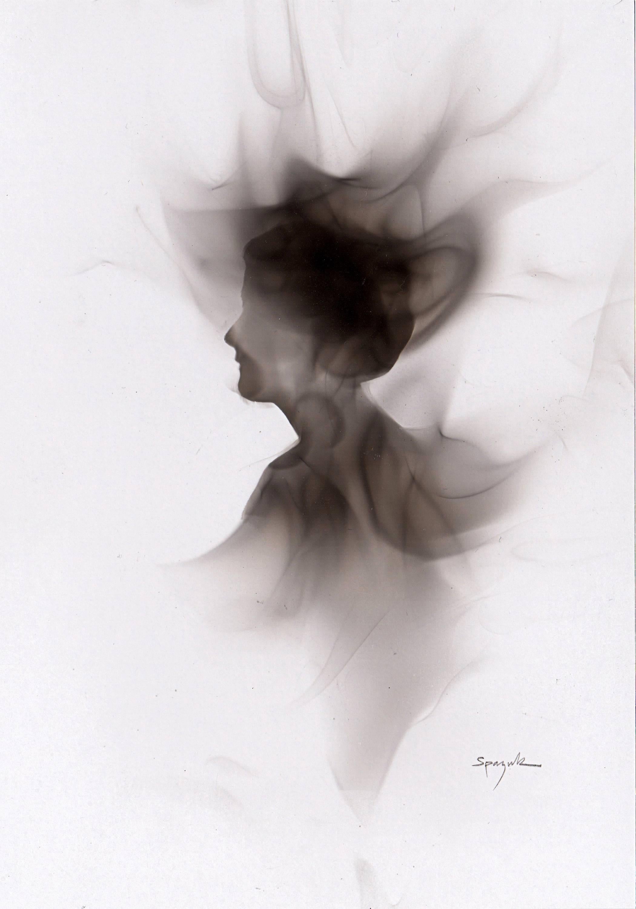 Steven Spazuk Figurative Painting - Smoky Head