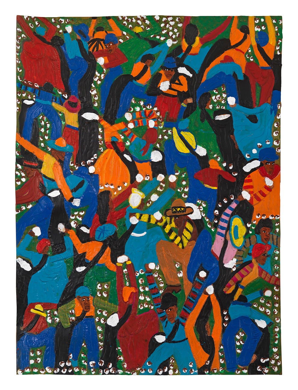 Winfred Rembert Colored Field, Mixed Media For Sale at