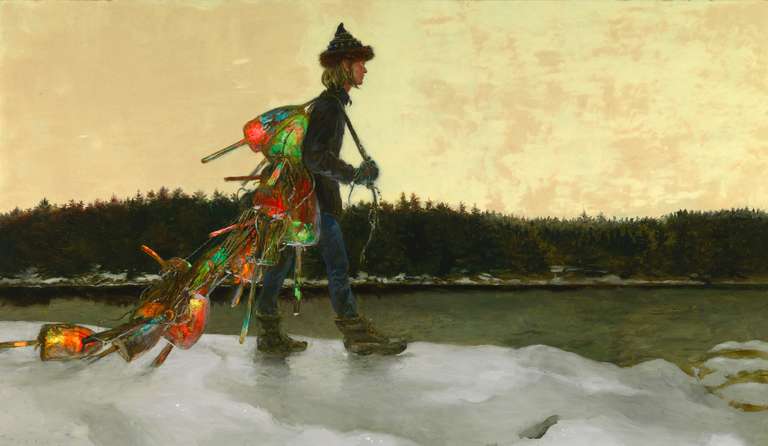 Jamie Wyeth Figurative Painting - The Mainland