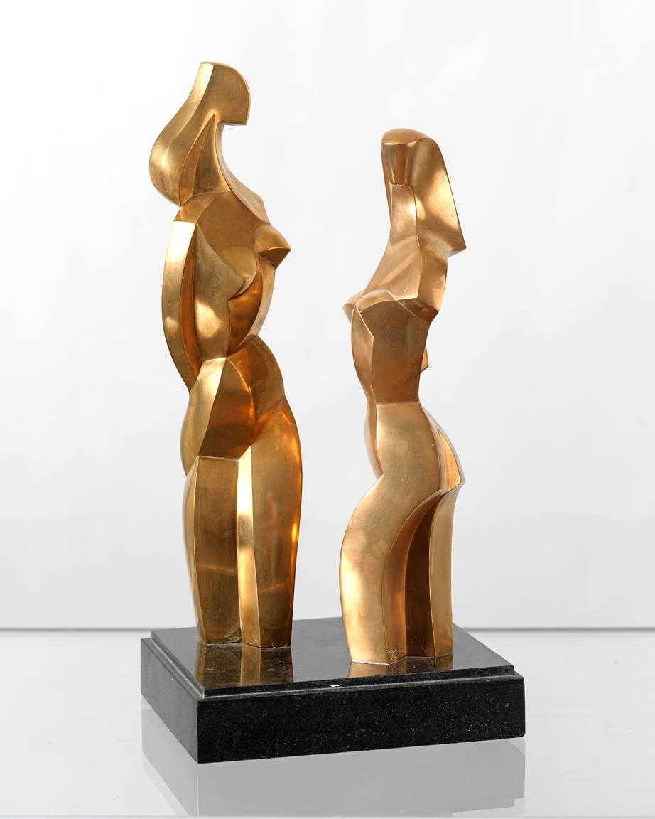 Jim Ritchie Figurative Sculpture - Deux Filles de Vence