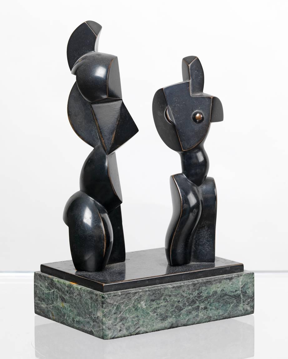 Jim Ritchie Figurative Sculpture - Cubist Couple