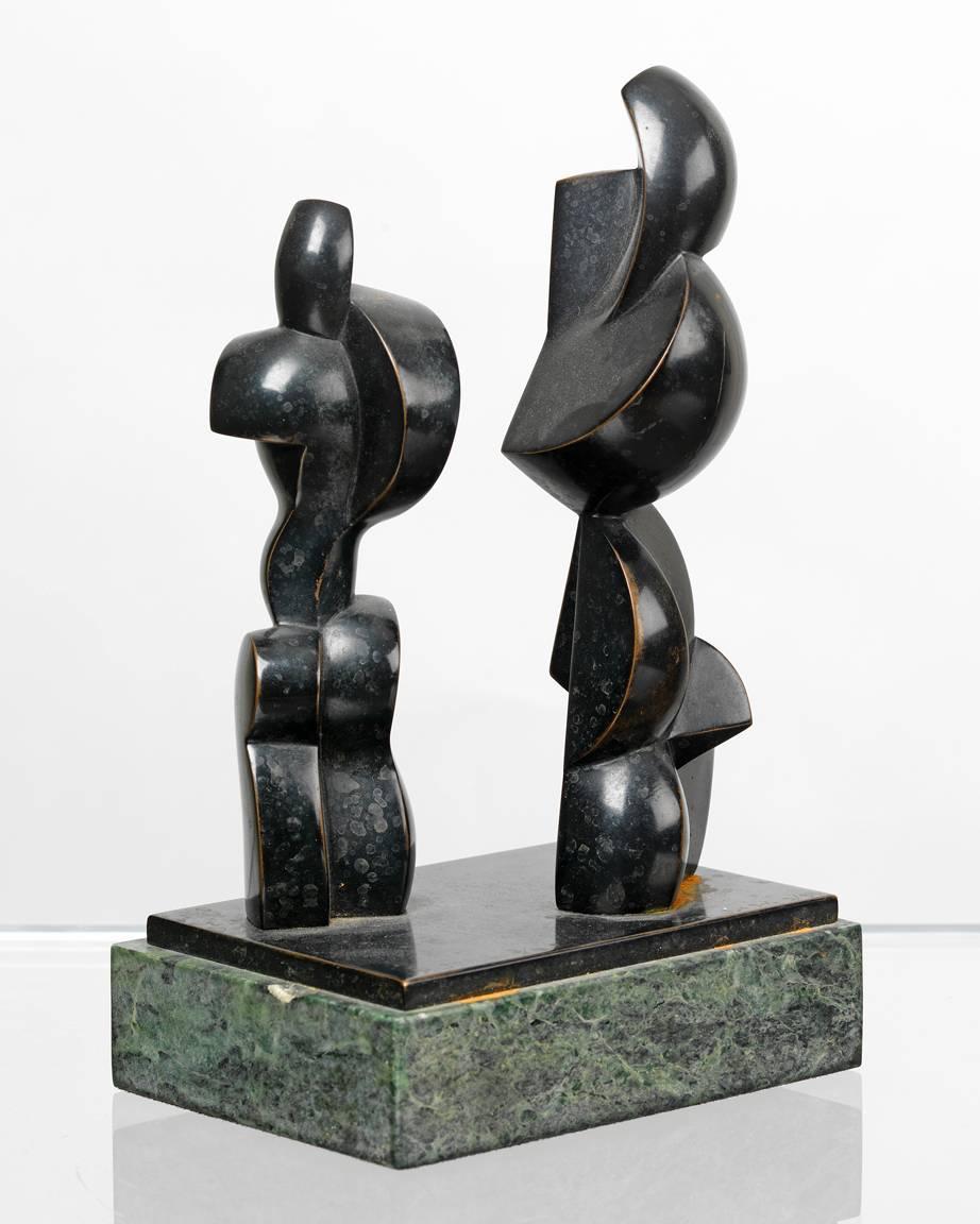 Cubist Couple - Sculpture by Jim Ritchie