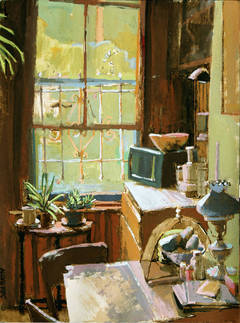 Kitchen with Bowl of Avocados