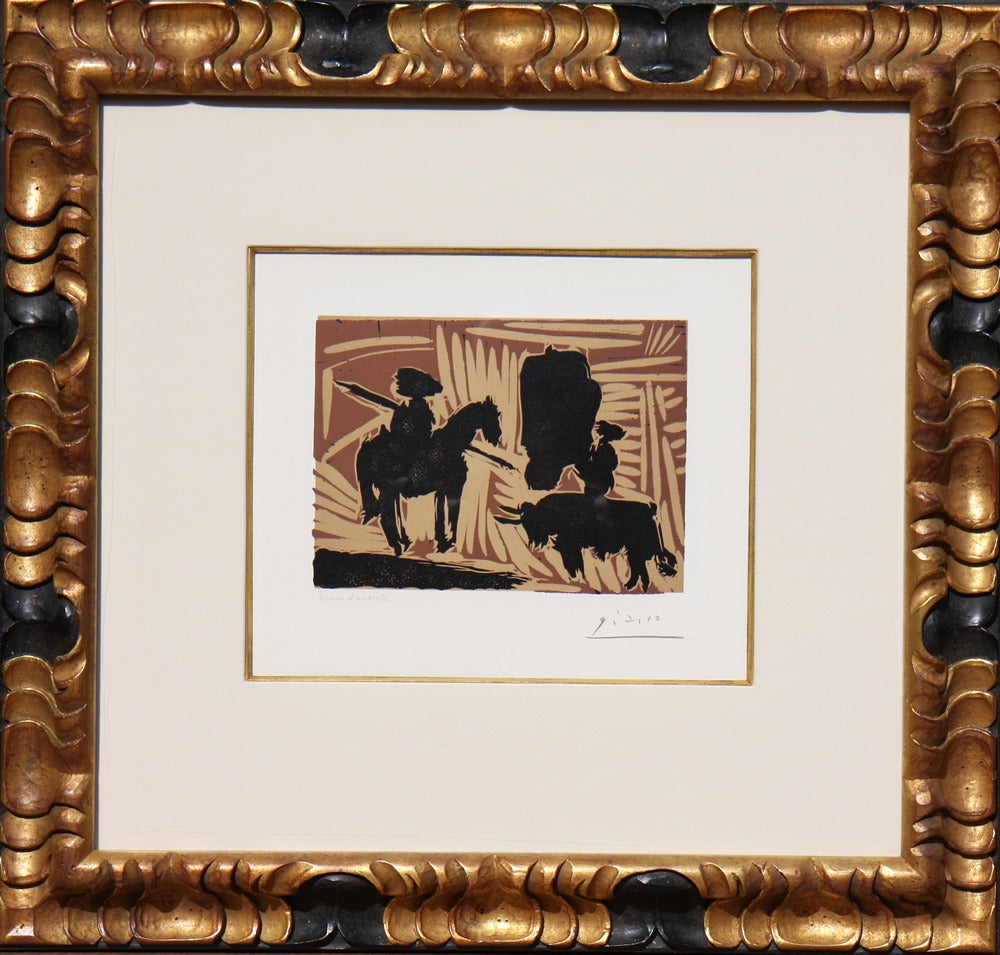 Bullfight Linocut Suite (B. 942 - 946) For Sale 2