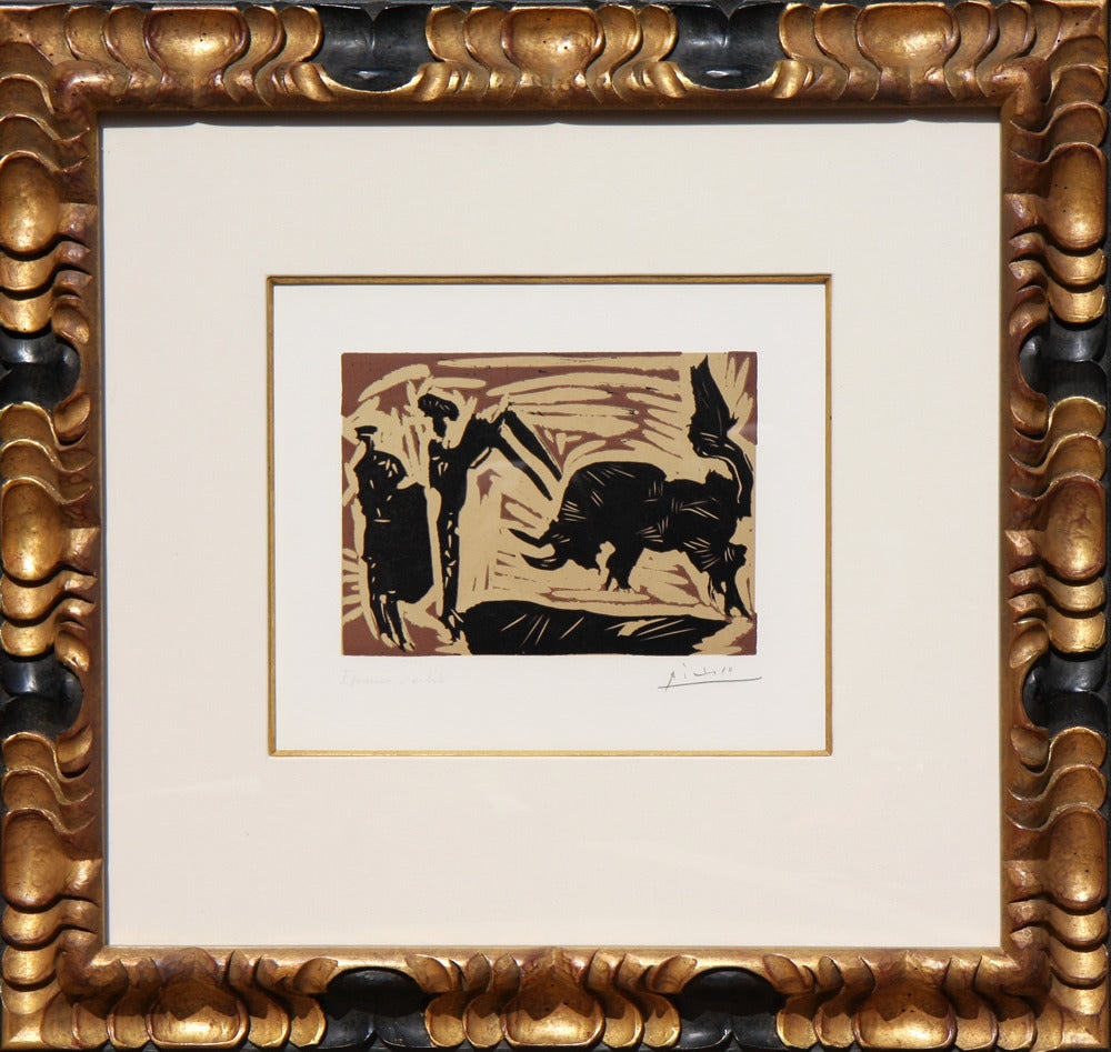 Bullfight Linocut Suite (B. 942 - 946) - Modern Print by Pablo Picasso