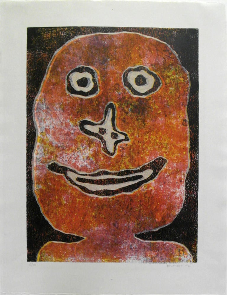 Jean Dubuffet Abstract Print - Sourire (Smile)