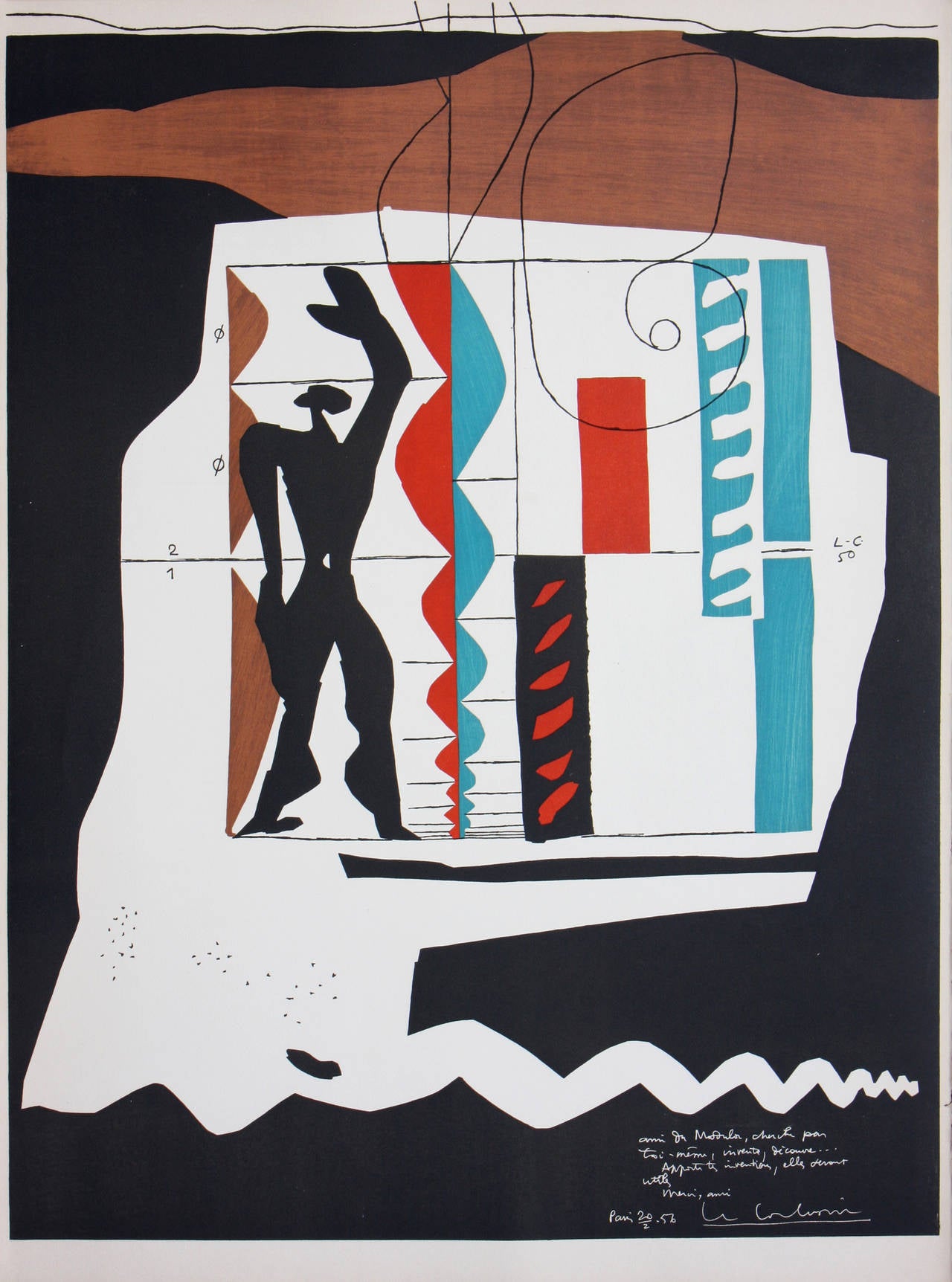 Le Corbusier Figurative Print - Modulor