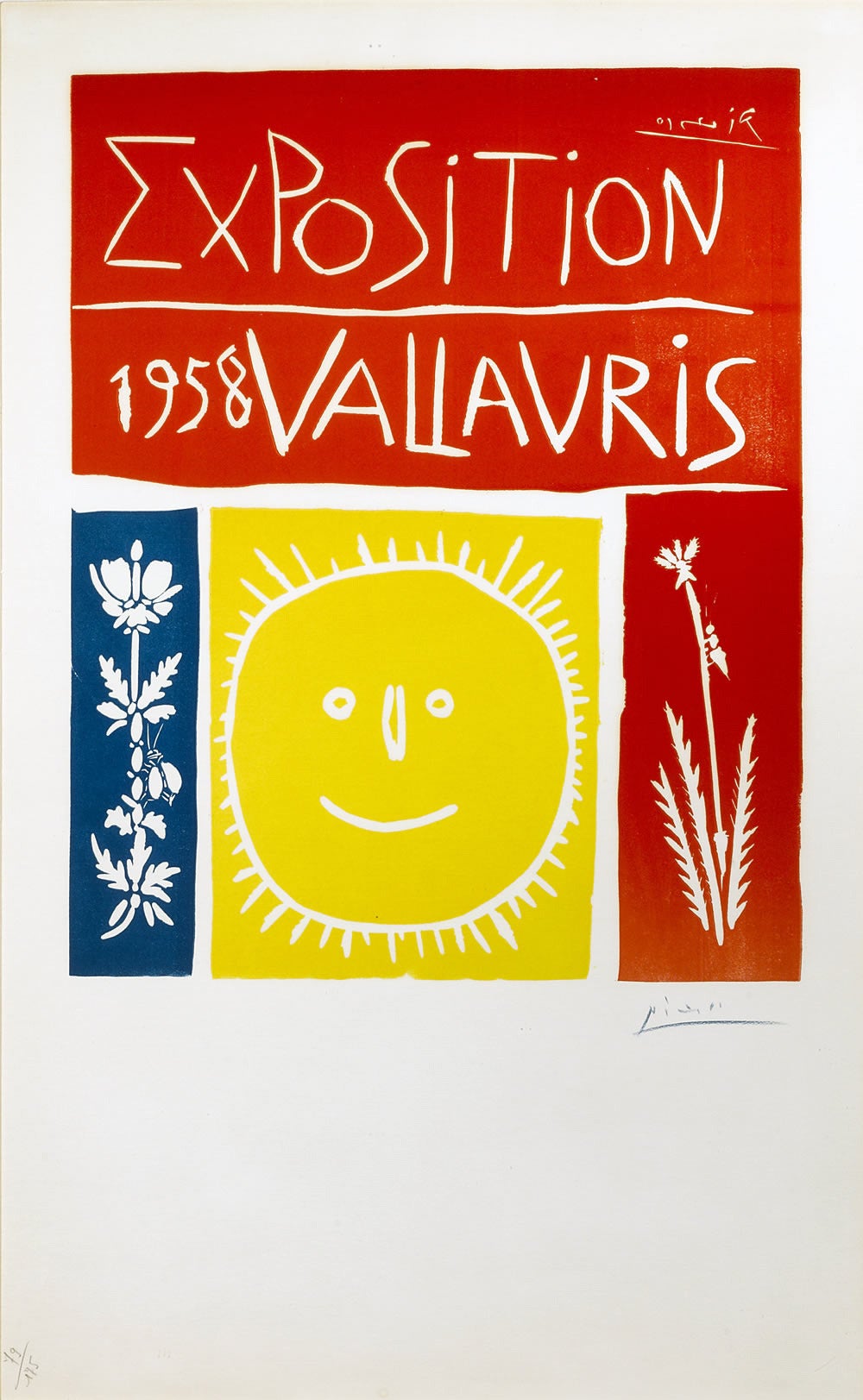Pablo Picasso Figurative Print - Exposition Vallauris 1958