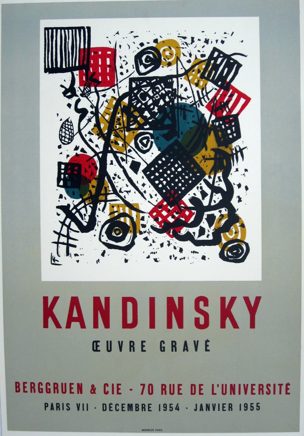 Wassily Kandinsky Abstract Print - Oeuvre Grave - Berggruen & Cie