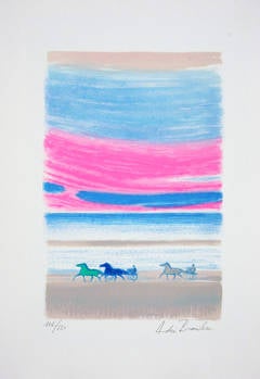 The Pink Sky | Andre Brasilier Horses