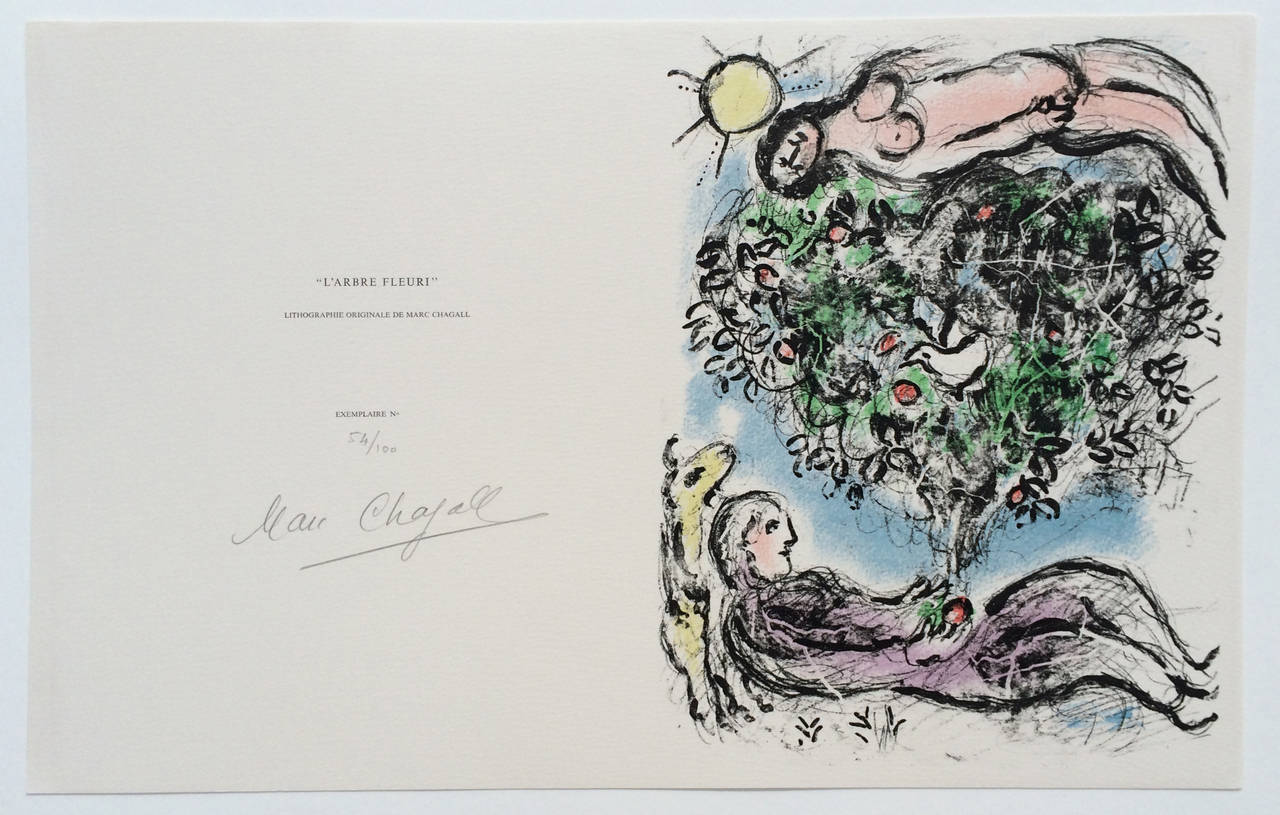L'Arbre Fleuri I (M. 915) - Print by Marc Chagall
