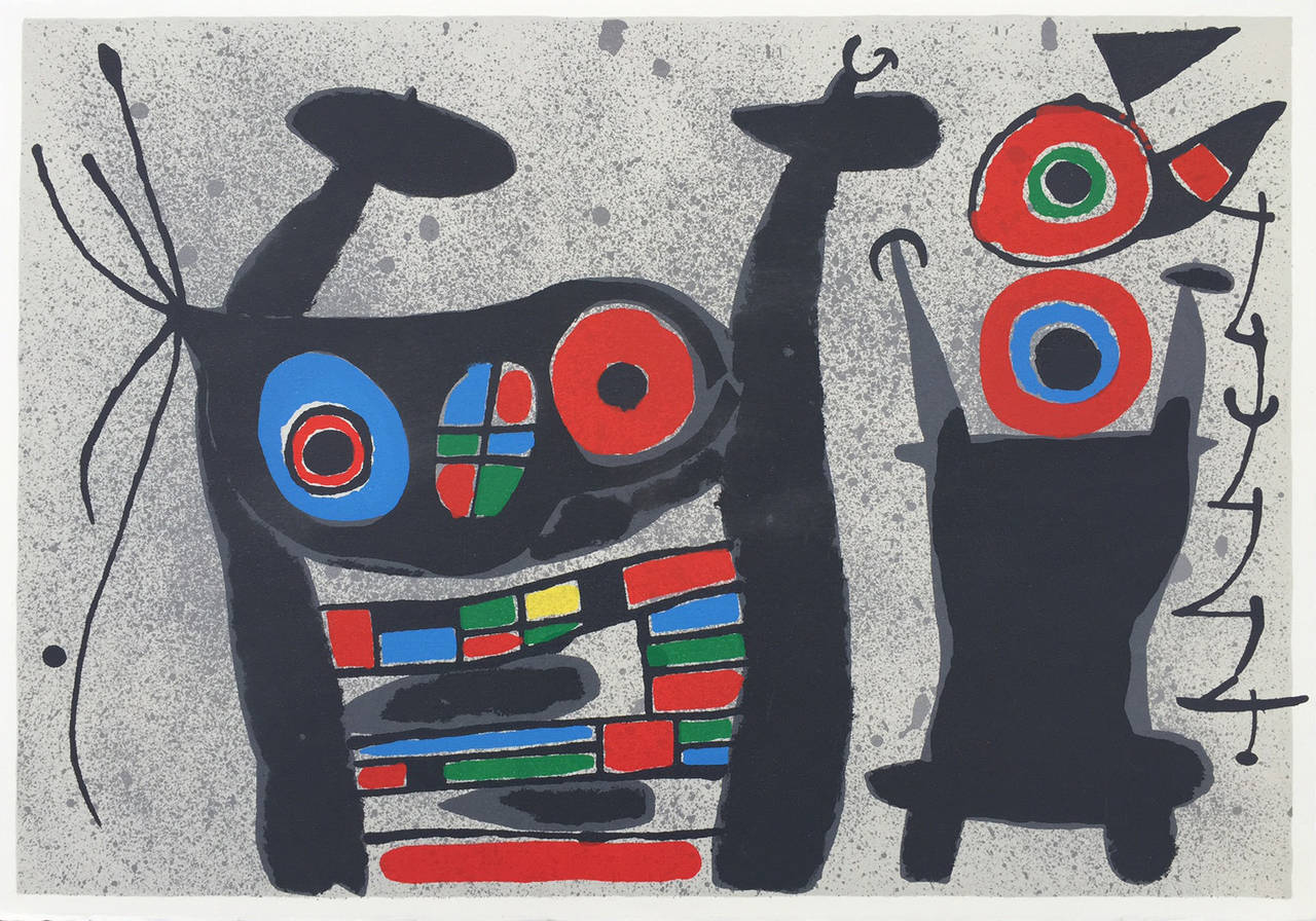 Joan Miró Print - Le Lezard aux Plumes d'Or (M. 824)