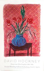 David Hockney Poster: Amaryllis in Vase (Signed) 