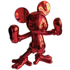 Contemporary Sculpture: Freaky Mouse (Red)