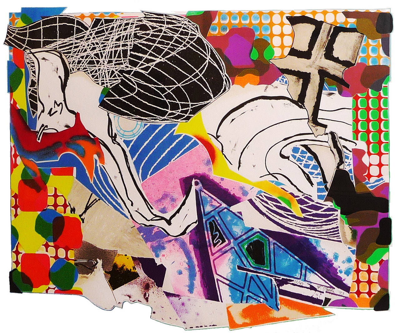Frank Stella Abstract Print - Extracts - Moby Dick Deckle Edges Series
