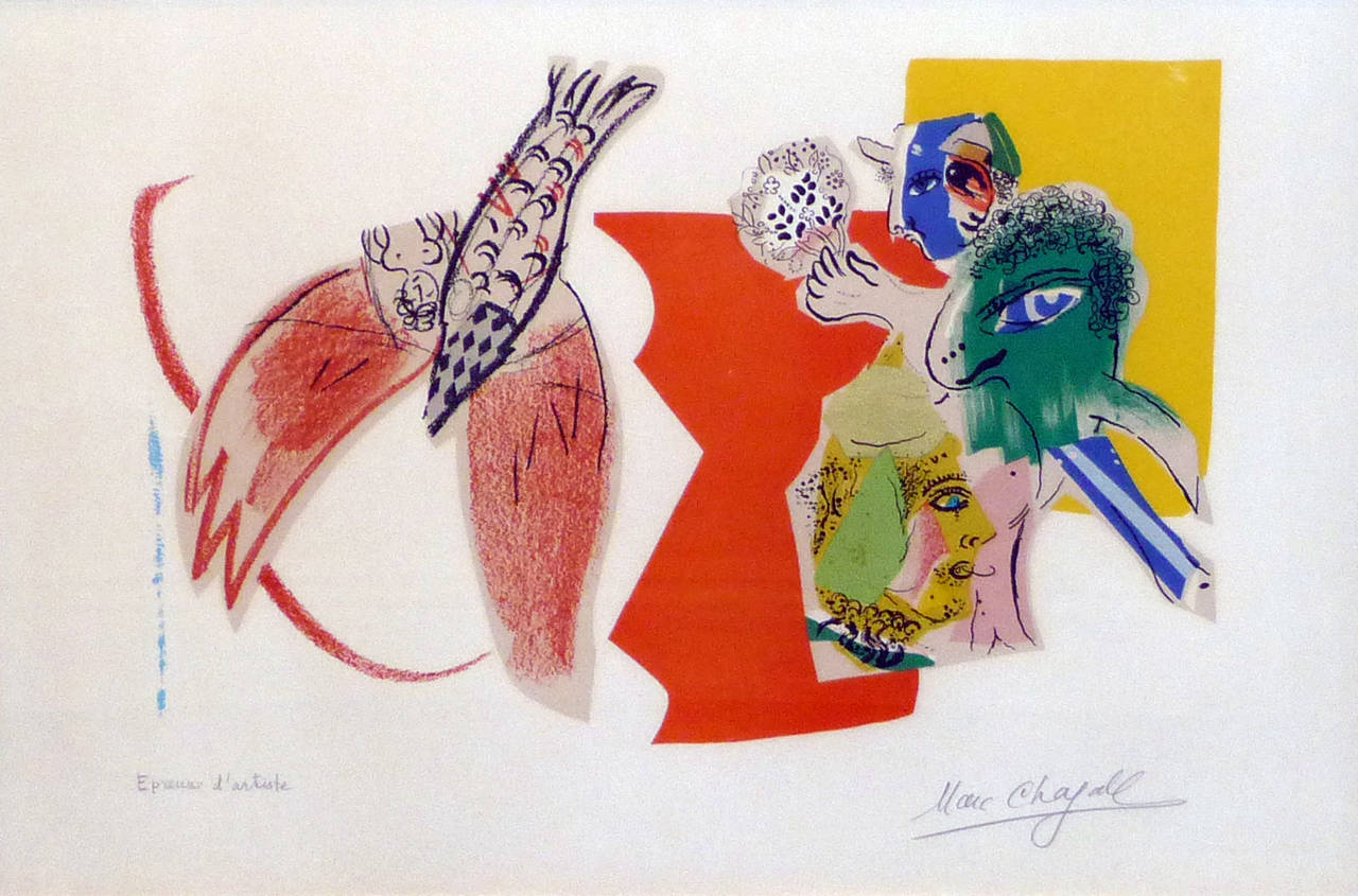 Marc Chagall Figurative Print - XXe Siecle - Second State (M. 470a)