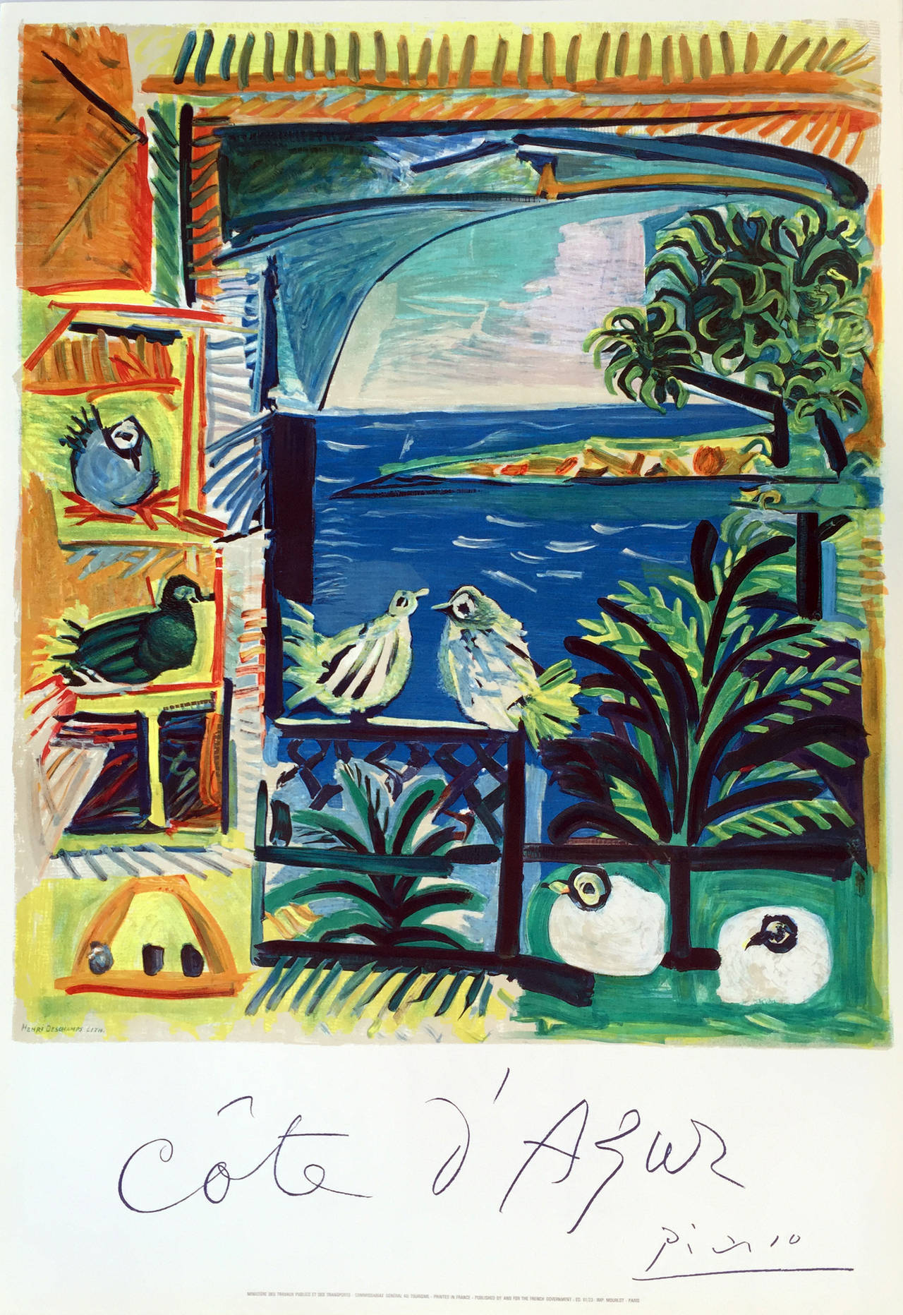 Pablo Picasso Animal Print - Cote d'Azur