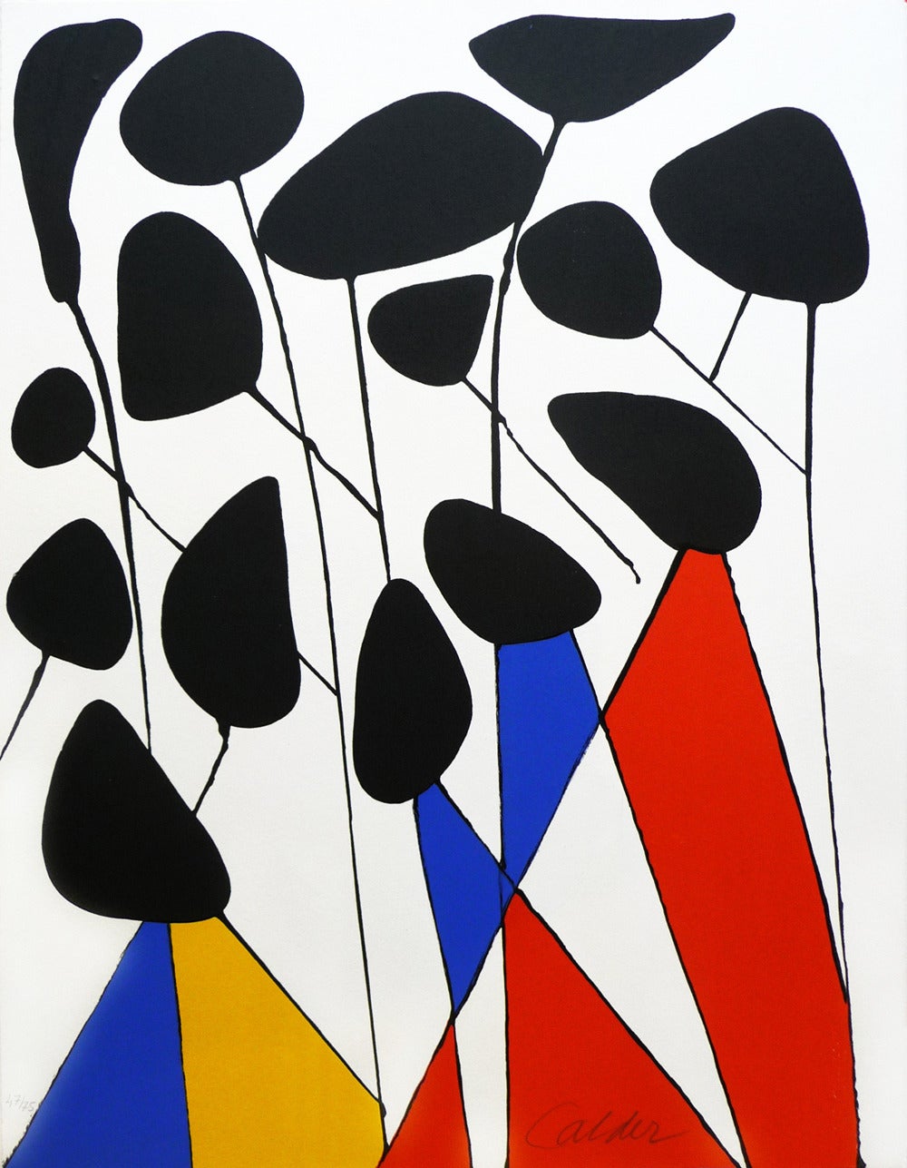 Alexander Calder Abstract Print - Les Fleurs II