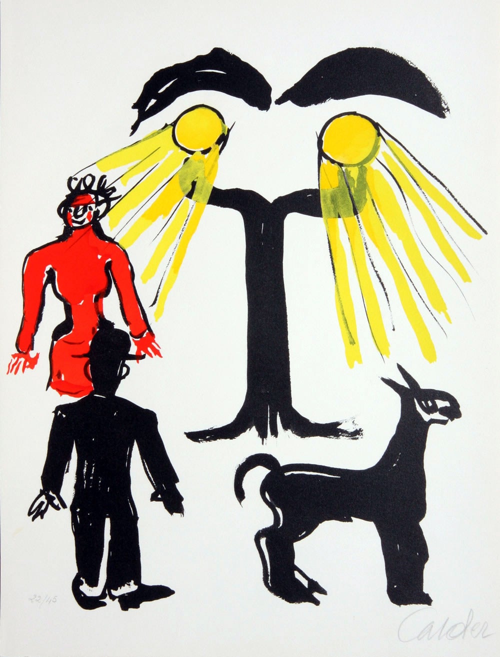 Alexander Calder Abstract Print - Cinema ou Hommage a Man Ray