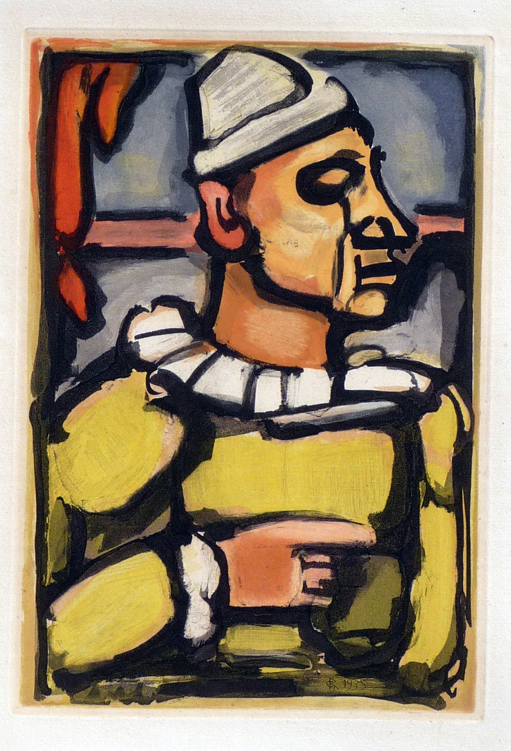 Georges Rouault Portrait Print - Cirque de L'Etoile Filante: Amer Citron