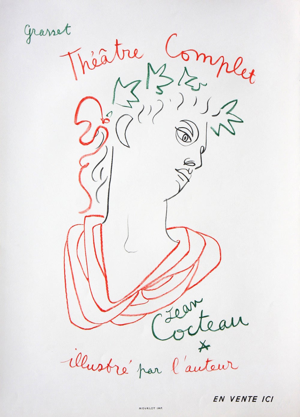Jean Cocteau Abstract Print - Grasset Theatre Complet
