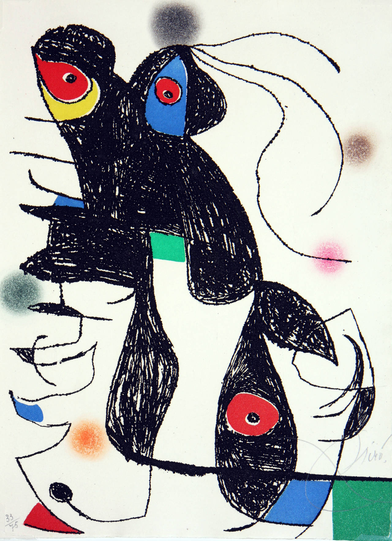 Joan Miró Abstract Print - Paroles Peintres V