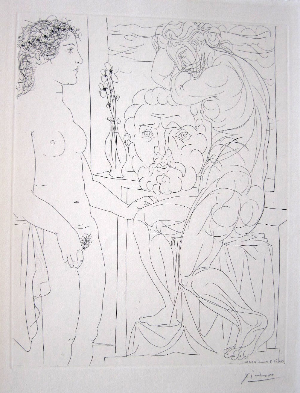 Pablo Picasso Nude Print - Suite Vollard- Modele nu et Sculptures