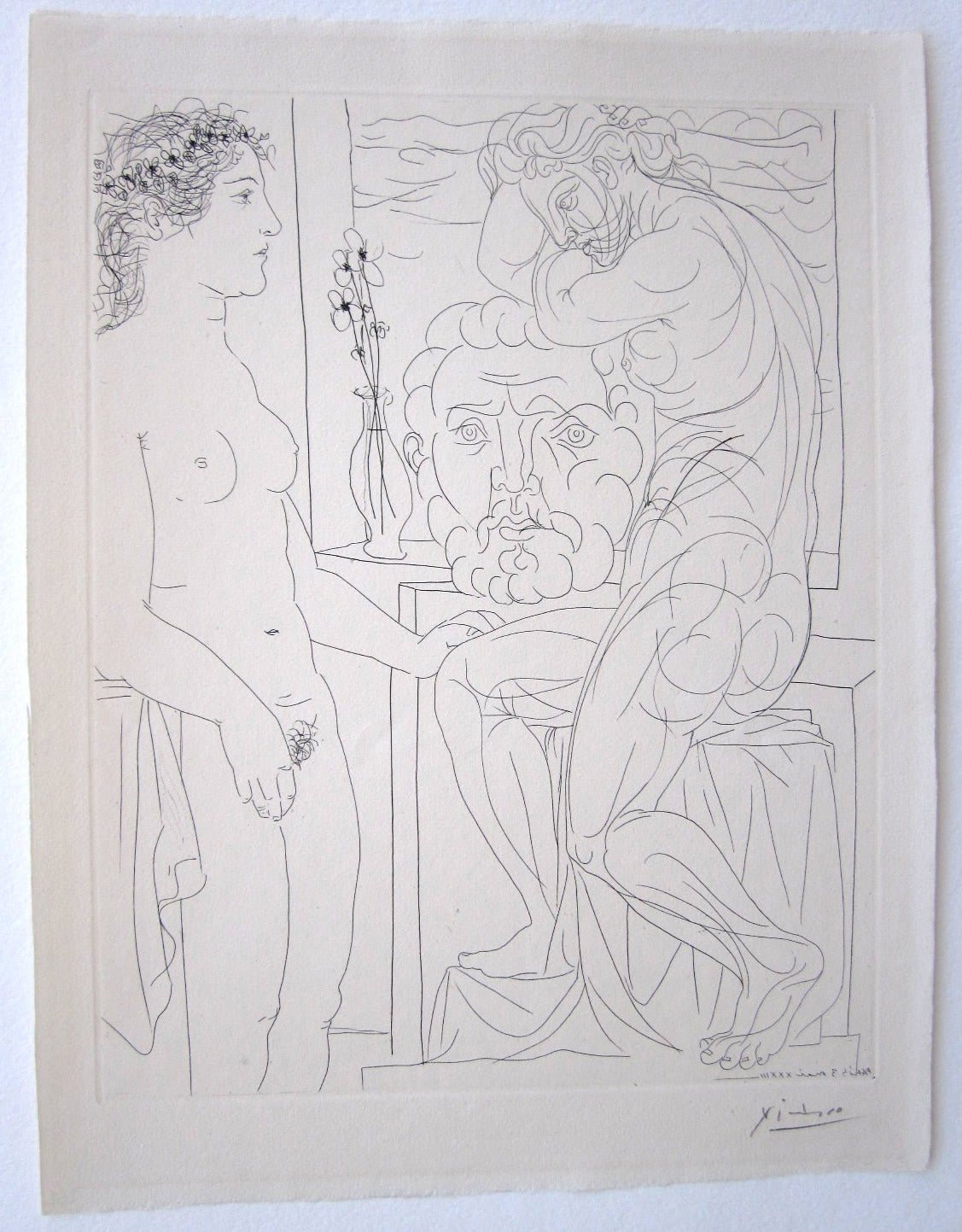 Suite Vollard- Modele nu et Sculptures - Print by Pablo Picasso