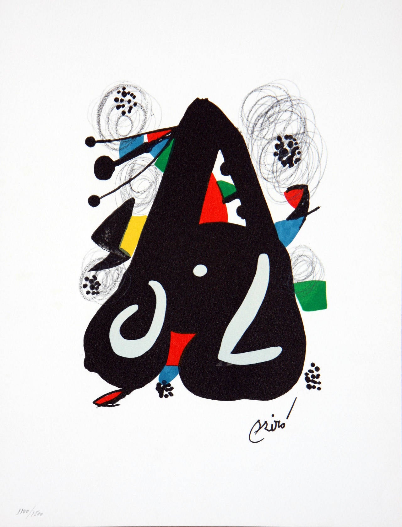 Joan Miró Abstract Print - La Melodie Acide (M1220)