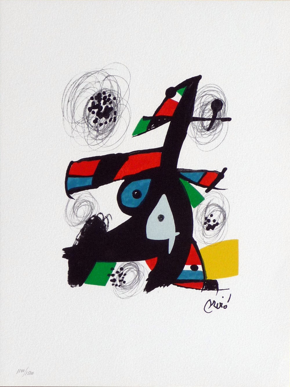 Joan Miró Abstract Print - La Melodie Acide (M1216)
