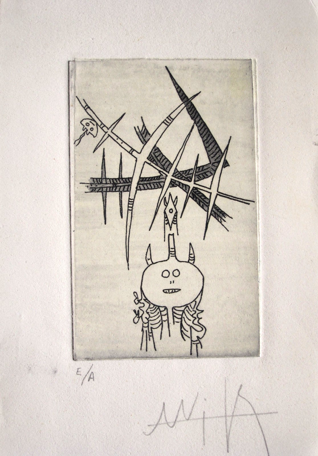 Wifredo Lam Print - Sans Titre 7002