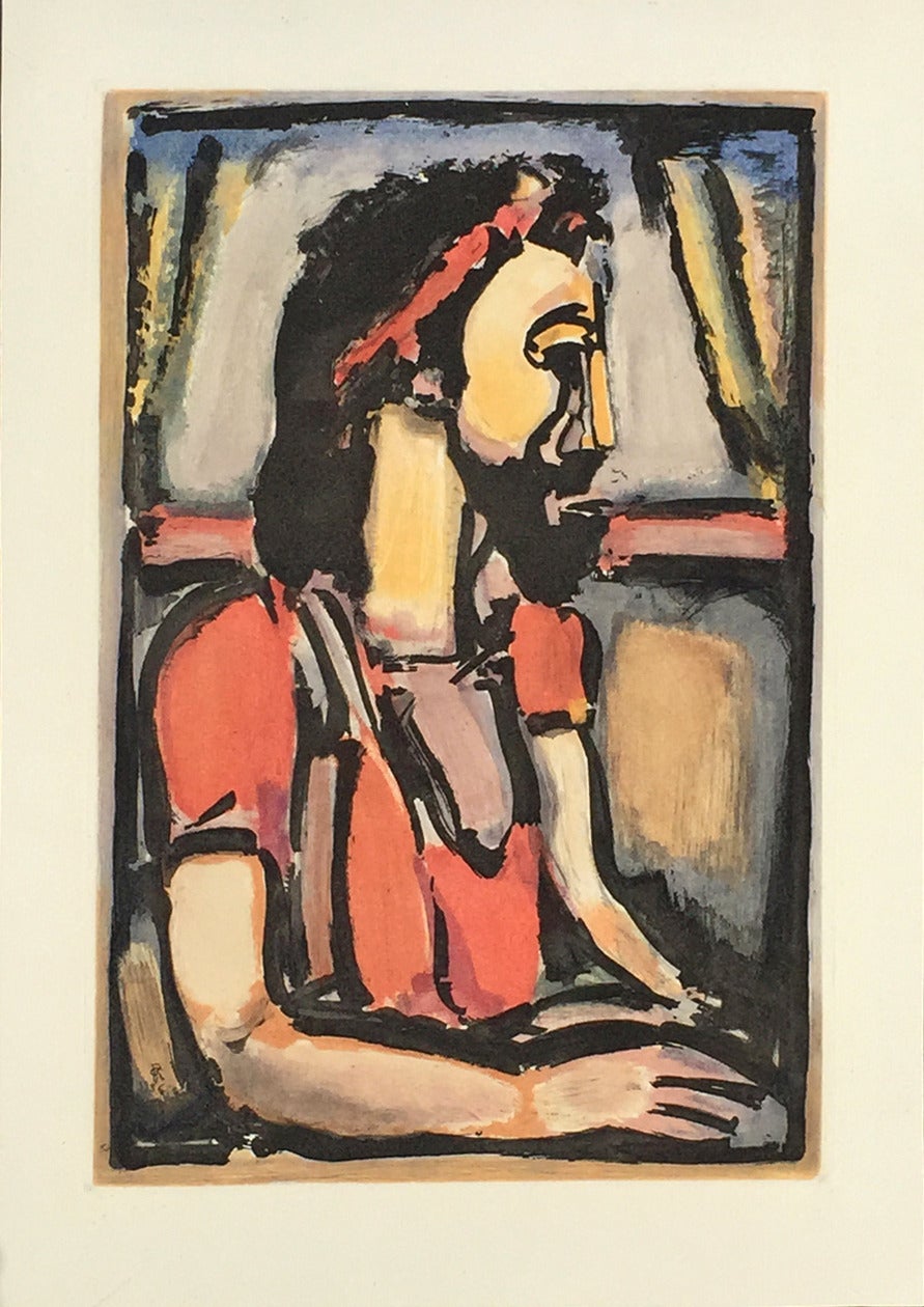 Georges Rouault Figurative Print - Passion Suite: Christ in Profile