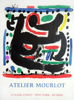 Joan Miro Poster "Atelier Mourlot, New York"