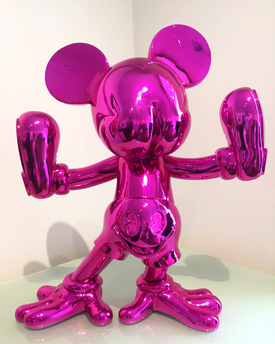 Fidia Falaschetti Still-Life Sculpture - Freaky Mouse (Pink) Pop Sculpture
