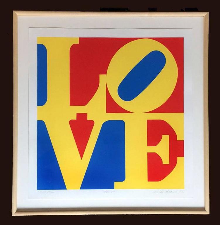 Robert Indiana Print - Tulip (Love) - Garden of Love
