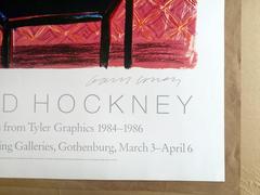 David Hockney Poster: Amaryllis in Vase (Signed)