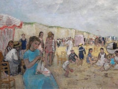 Beach scene Normandy: 'Plage de Tréport'