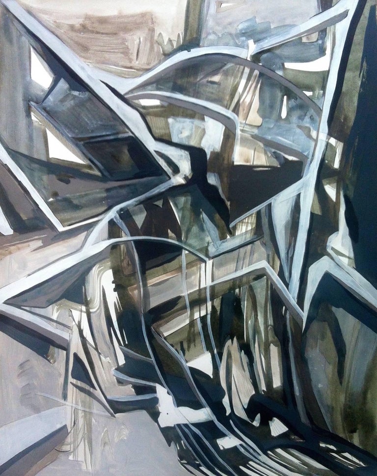 Zahra Nazari Abstract Painting - Urban Structure #19,