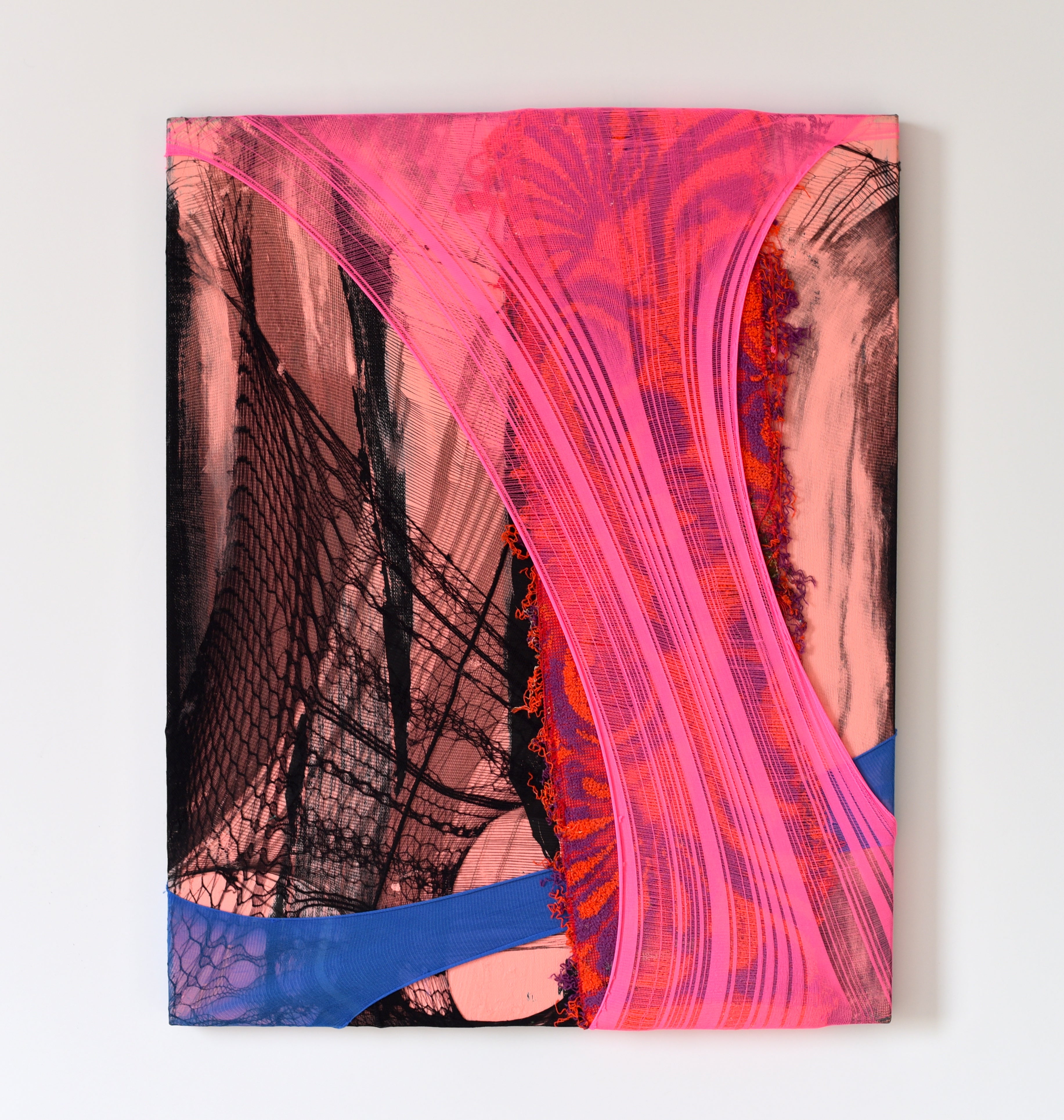 Anna Lena Sauer Nylon Painting 32 Abstract Textile Painting